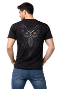 Dark Vision Owl Graphic T-Shirt – Minimal Front, Bold Back Design