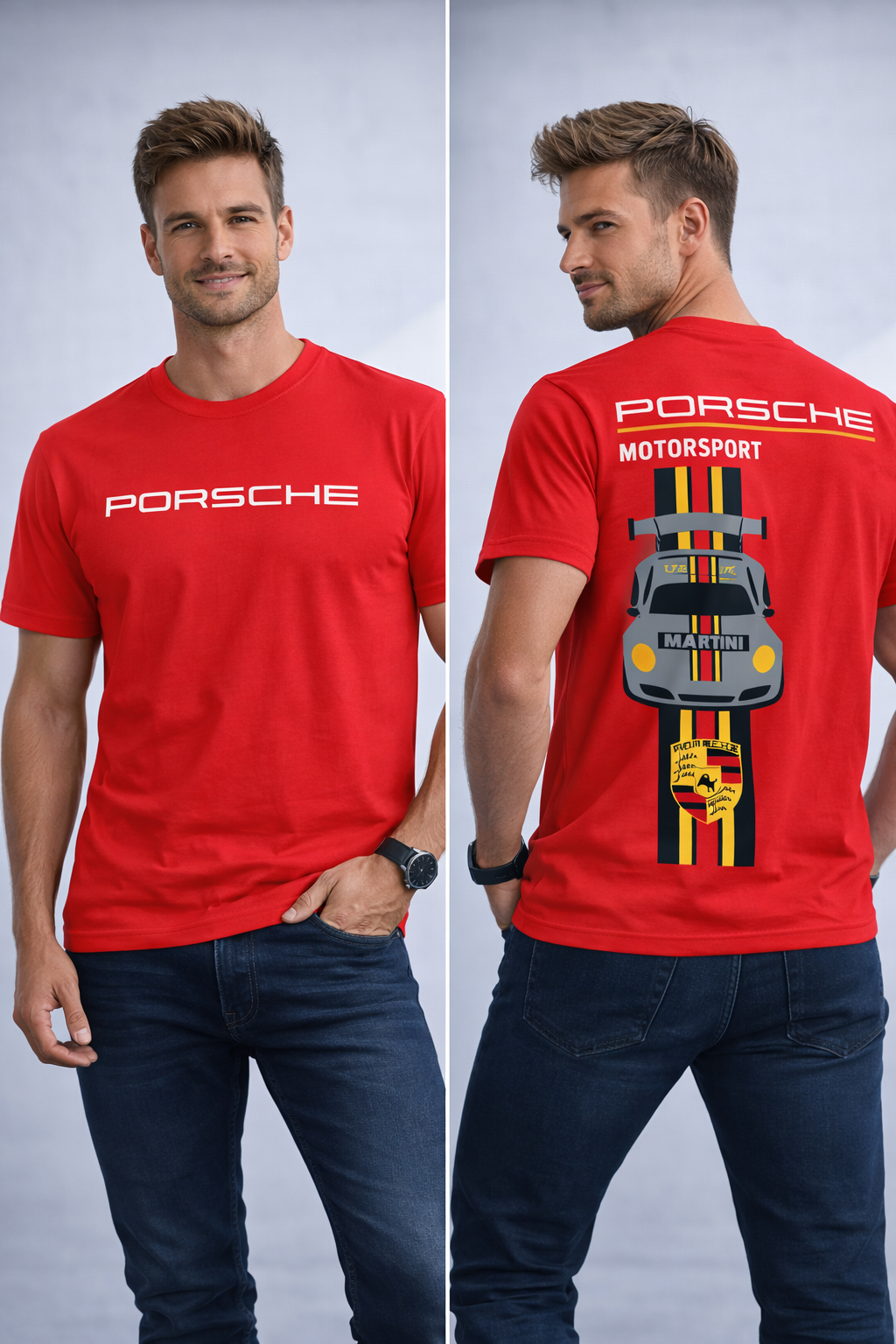 Porsche Motorsport Racing Graphic T-Shirt – Premium