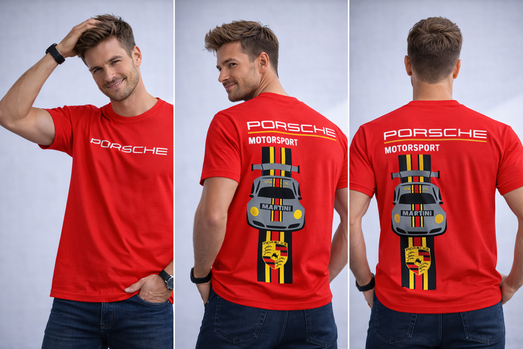 Porsche Motorsport Racing Graphic T-Shirt – Premium