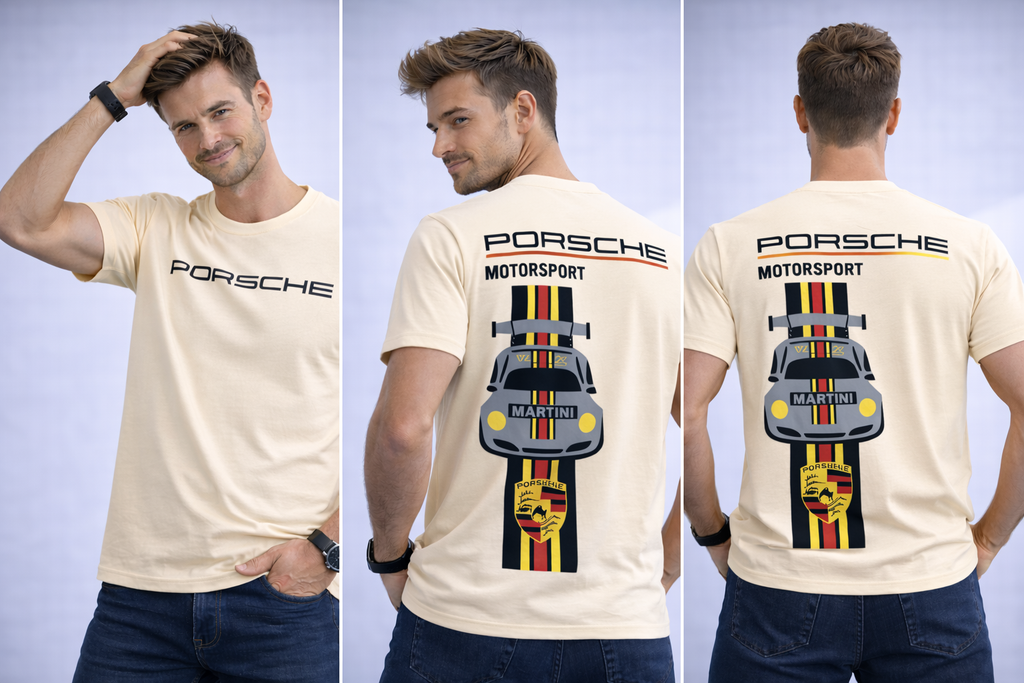 Porsche Motorsport Racing Graphic T-Shirt – Premium