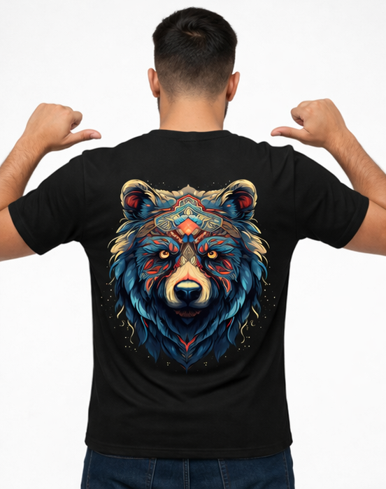Rule The Wild Bear Graphic T-Shirt – Premium Front & Back Print