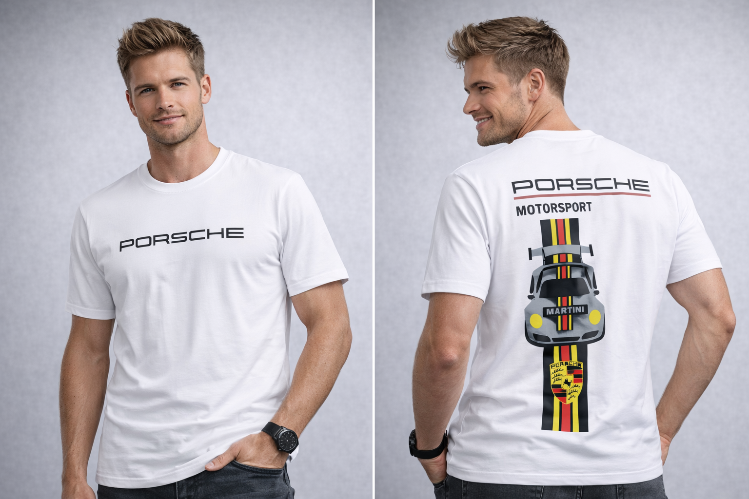 Porsche Motorsport Racing Graphic T-Shirt – Premium